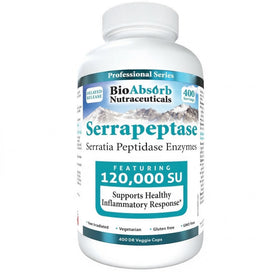 Bio Absorb Nutraceuticals Serrapeptase 120000 SPU gélules en boîte
