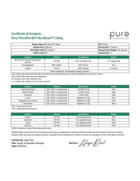Bio Boron Pure Therapro Rx 10mg avec un verre d'eau