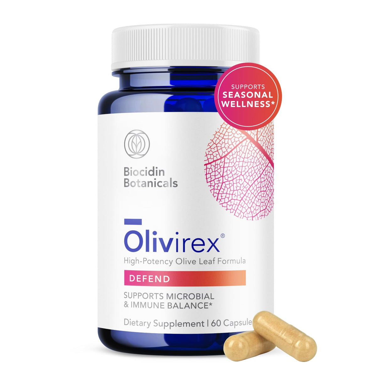 Bio-Botanical Research Olivirex 60 capsules vue de face
