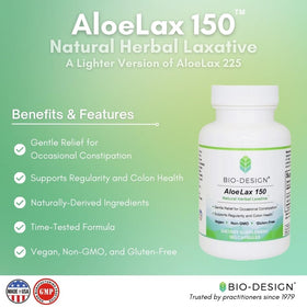 Bio-Design Aloe Lite 150 mg 180 gélules vue de dos