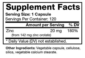 Bio-Design Zinc Orotate capsule vue de près