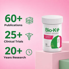 Bio-K Plus Probiotique Santé Femme 30 Gélules avec étiquette