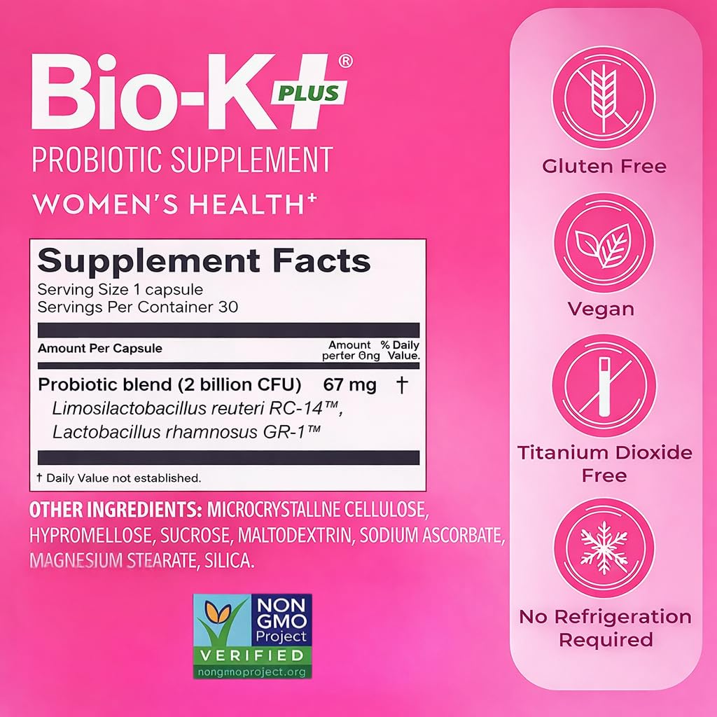 Bio-K Plus Probiotique Santé Femme 30 Gélules en milieu de vie