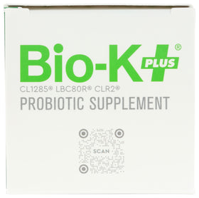 Bio-K Plus Probiotiques 50 Milliards avec un verre d'eau