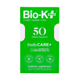 Bio-K Plus Probiotiques 50 Milliards comprimés sur une table
