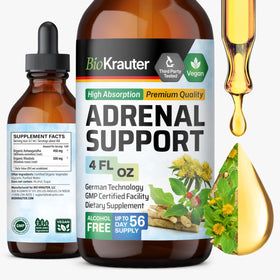 BIO KRAUTER Adrenal Support 141g flacon avant avec étiquette