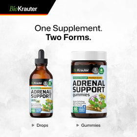 BIO KRAUTER Adrenal Support 141g flacon dans un environnement naturel