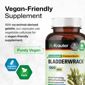BIO KRAUTER capsules d'algue varech, dimensions du produit