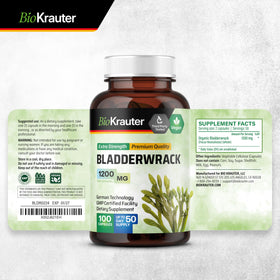 BIO KRAUTER capsules d'algue varech, format pratique de 50 jours
