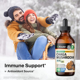 BIO KRAUTER Champignon Chaga 120 ml flacon arrière
