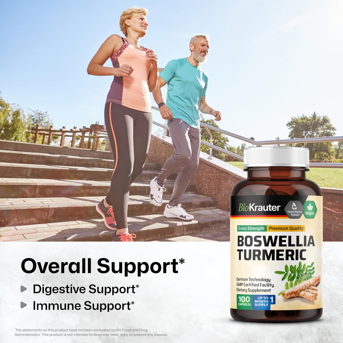 BIO KRAUTER Complément Curcuma Boswellia avec étiquette