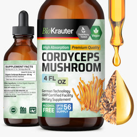 BIO KRAUTER Cordyceps 270g bouteille vue de face