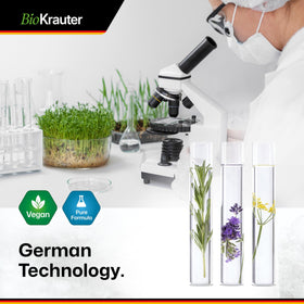 BIO KRAUTER Curcuma et Boswellia avec un verre d'eau