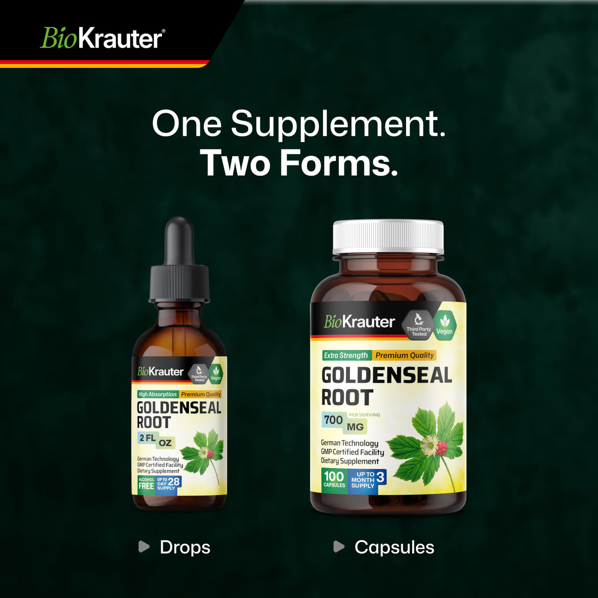 BIO KRAUTER Goldenseal dans un cadre naturel