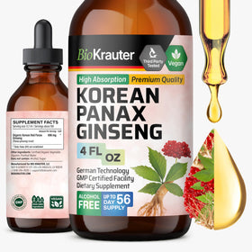 BIO KRAUTER Teinture de Ginseng Panax Rouge 4 fl oz vue de face