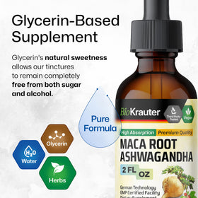 BIO KRAUTER teinture de Maca et Ashwagandha en milieu naturel