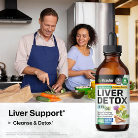 BIO KRAUTER Tisane Détox 5-en-1, ingrédients sur l'étiquette