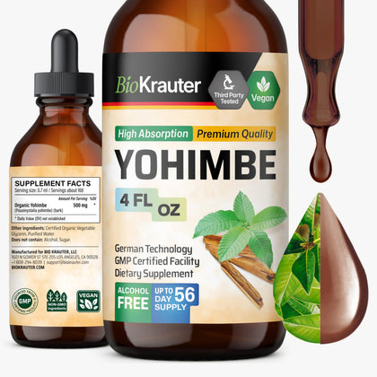 BIO KRAUTER Yohimbine complément alimentaire 4 Fl.Oz vue avant