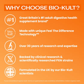 Bio-Kult Everyday Probiotiques 120 capsules en vue de côté