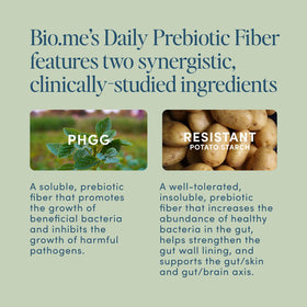 Bio.me Poudre de Fibre Prébiotique mélange dans un smoothie