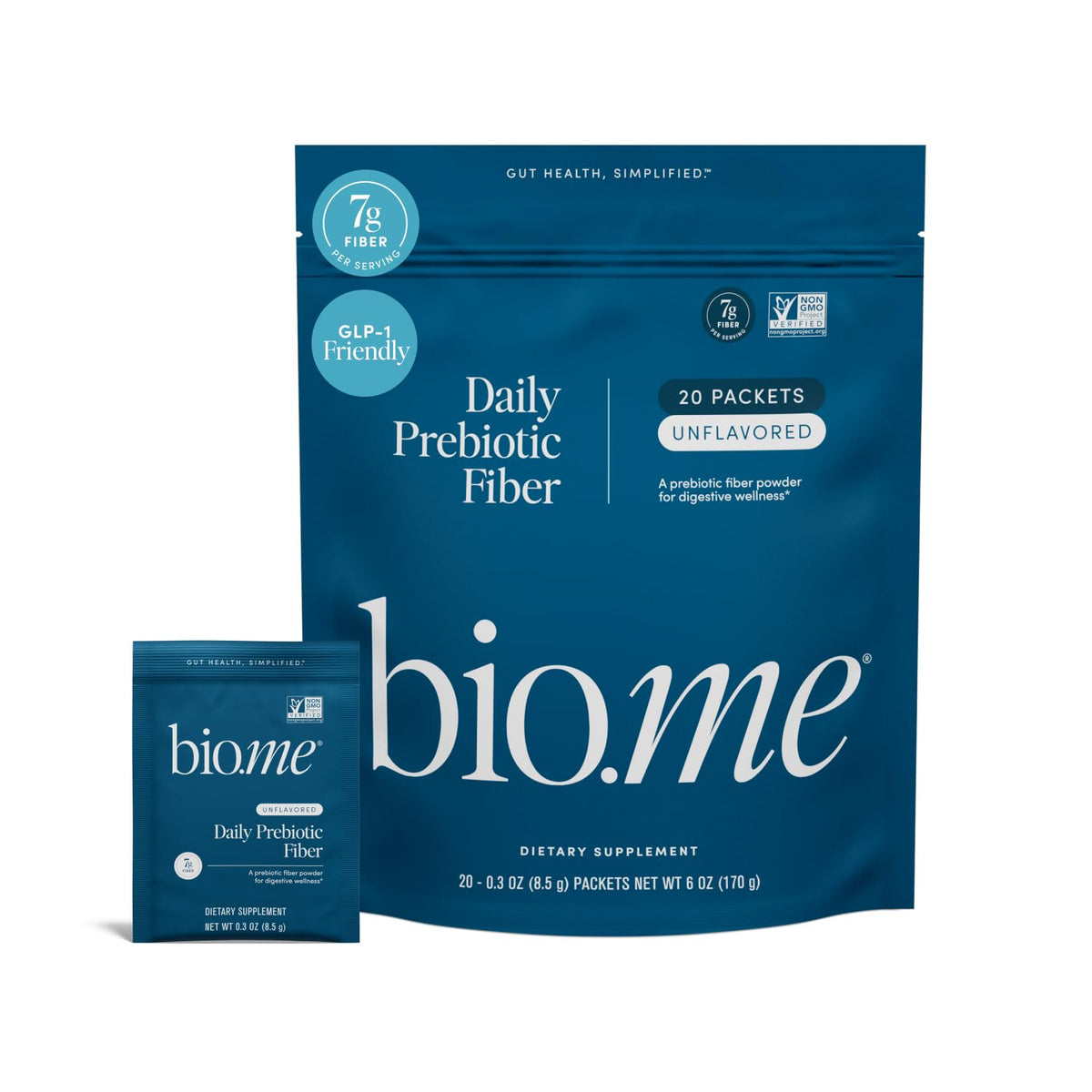 Bio.me Poudre de Fibre Prébiotique Quotidienne sachets voyage