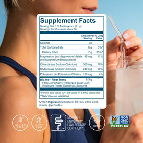 Bio.me Prébiotique en Poudre Saveur Citronade 340g dans un verre d'eau