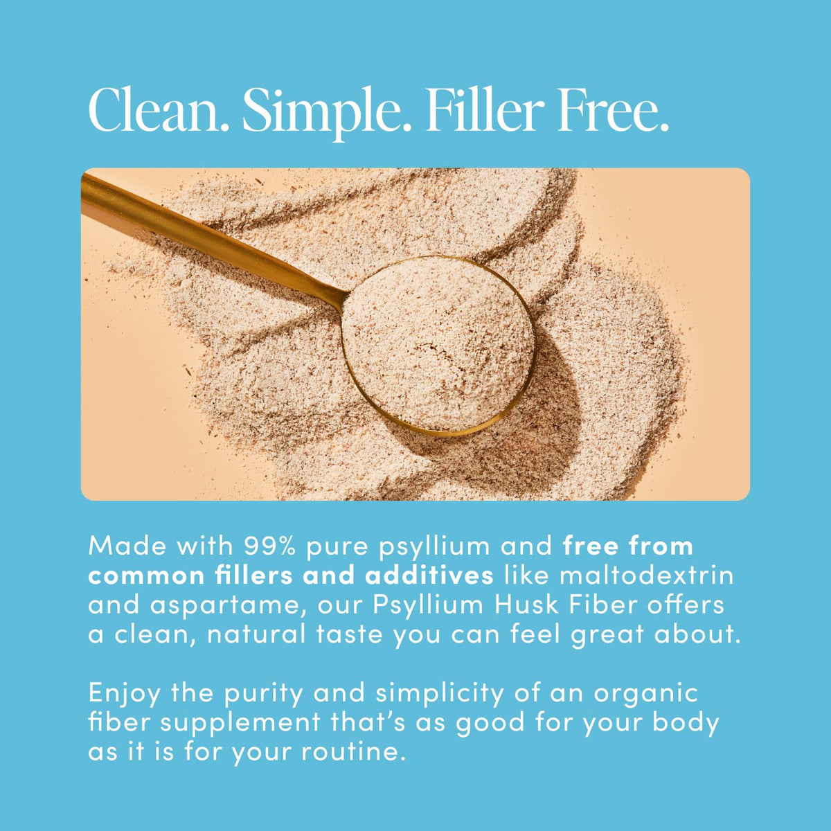 Bio.me Psyllium Husk Fiber 340g - présentation du produit sur une table