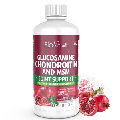 Bio Naturals Glucosamine Chondroitin MSM 32 fl oz modèle avant vue