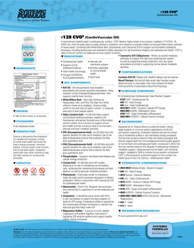 Bio Nutriment CVO-R Huile Cardiovasculaire 60 gélules détail de l'emballage