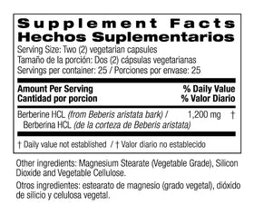Bio Nutrition Berbérine Avancée gélules végétariennes avec ingrédients naturels