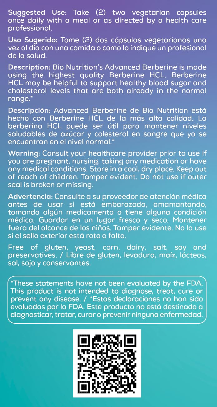 Bio Nutrition Berbérine Avancée gélules végétariennes ouvertes