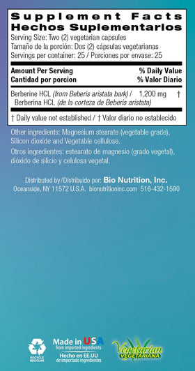 Bio Nutrition Berbérine Avancée gélules végétariennes sur fond neutre