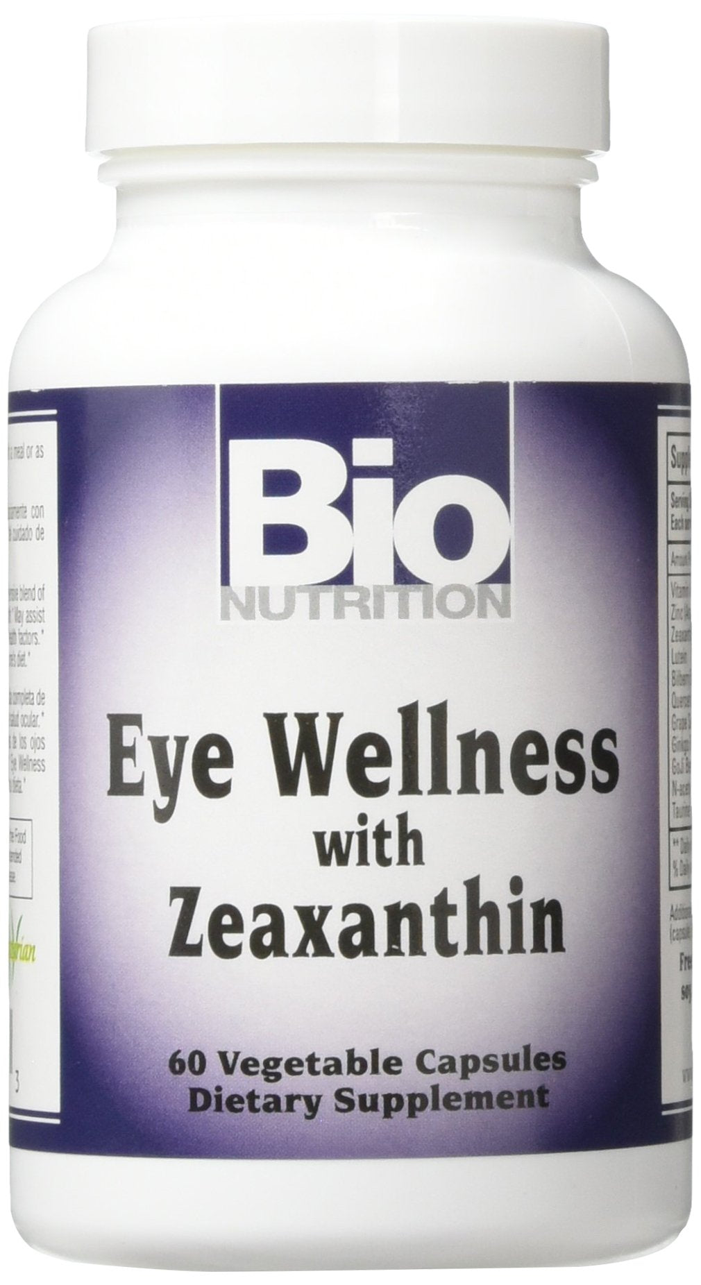 Bio Nutrition Compléments Alimentaires Oculaires 60 Capsules vue avant