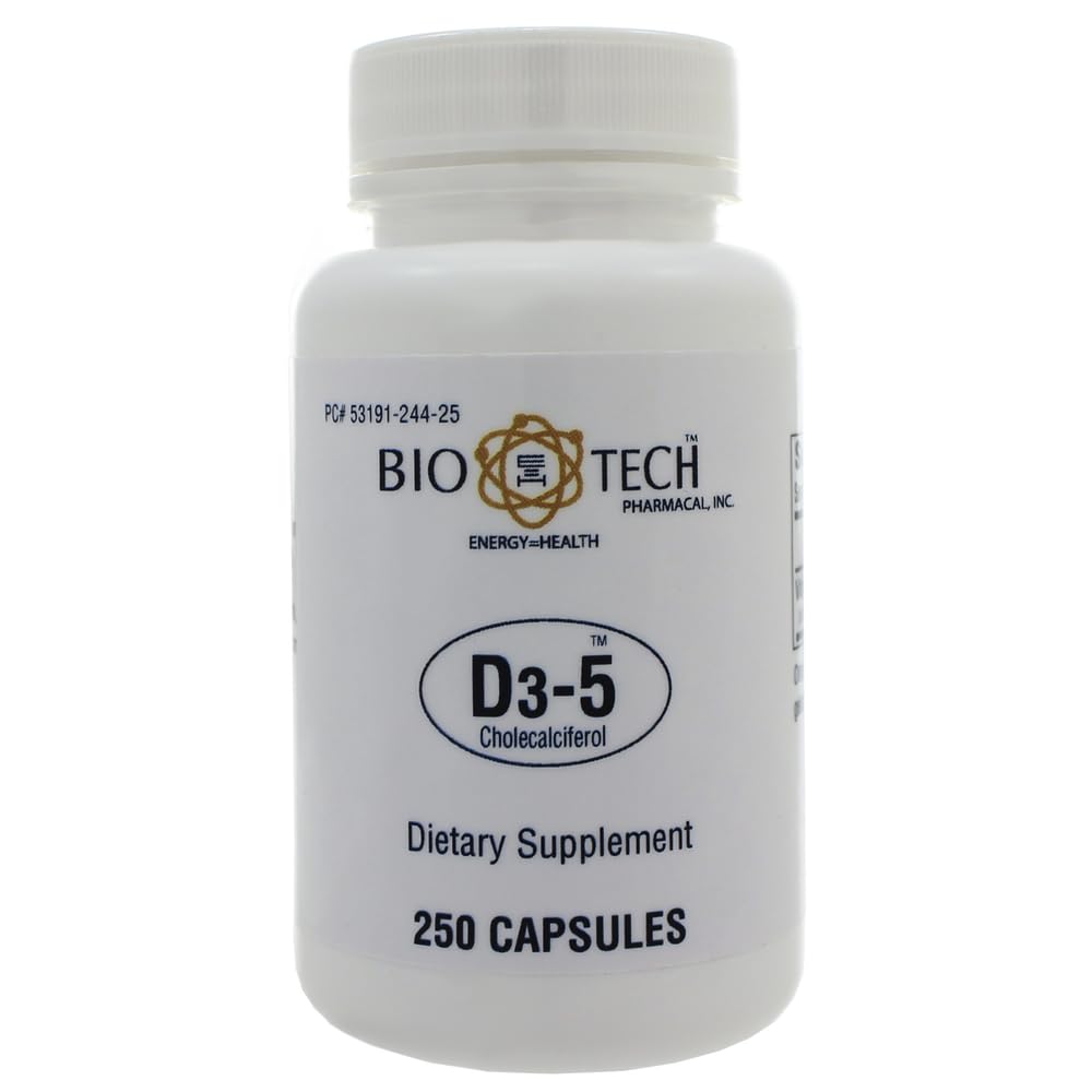 Bio-Tech D3-5 5000 IU 250 Caps vue avant
