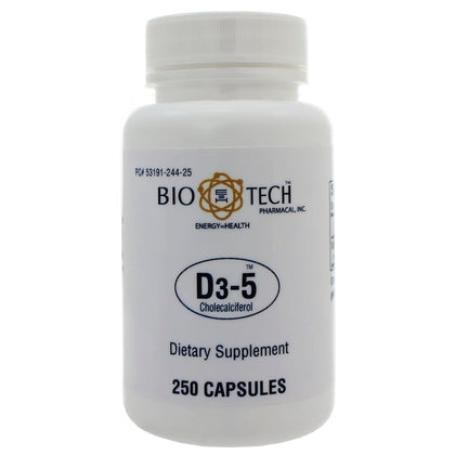 Bio-Tech D3-5 5000 IU 250 Caps vue avant