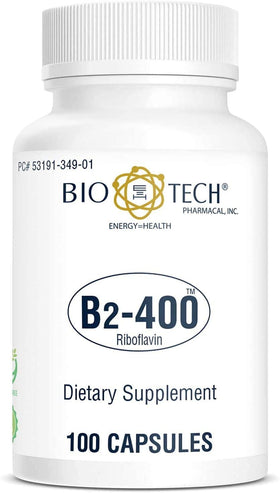 Bio-Tech Pharmacal B2-400 100 capsules vue de face
