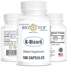 Bio-Tech Pharmacal Potassium Bicarbonate 100 comprimés vue avant