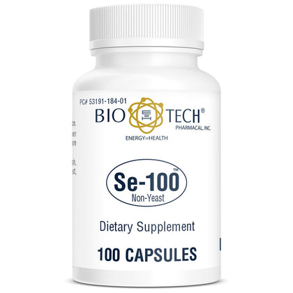 Bio-Tech Pharmacal Se-100 gélules de sélénium, emballage avant