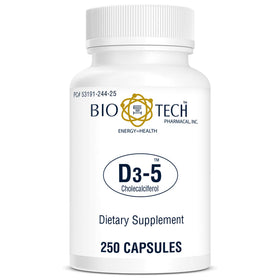 Bio-Tech Pharmacal Vitamine D3 5000 UI emballage avec dosage