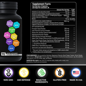 BIOACTIVE LABS Collagène Matrix Age Defense avec ingrédients clés