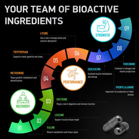 BIOACTIVE LABS Complément Amino Acides Essentiels 120 gélules avec étiquette