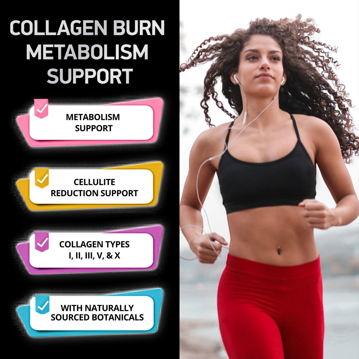 BIOACTIVE LABS Multi Collagen Burn 90 capsules côté arrière