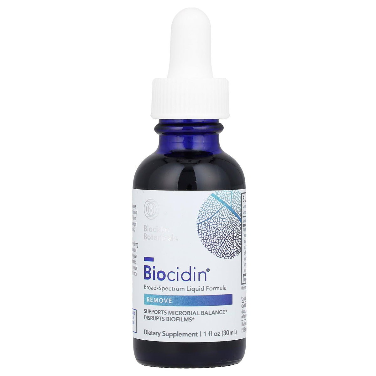 Biocidin Formule Liquide 30 ml vue avant avec goutteuse