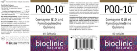 Bioclinic Naturals CerebroVital PQQ-10 avec des éléments naturels en arrière-plan