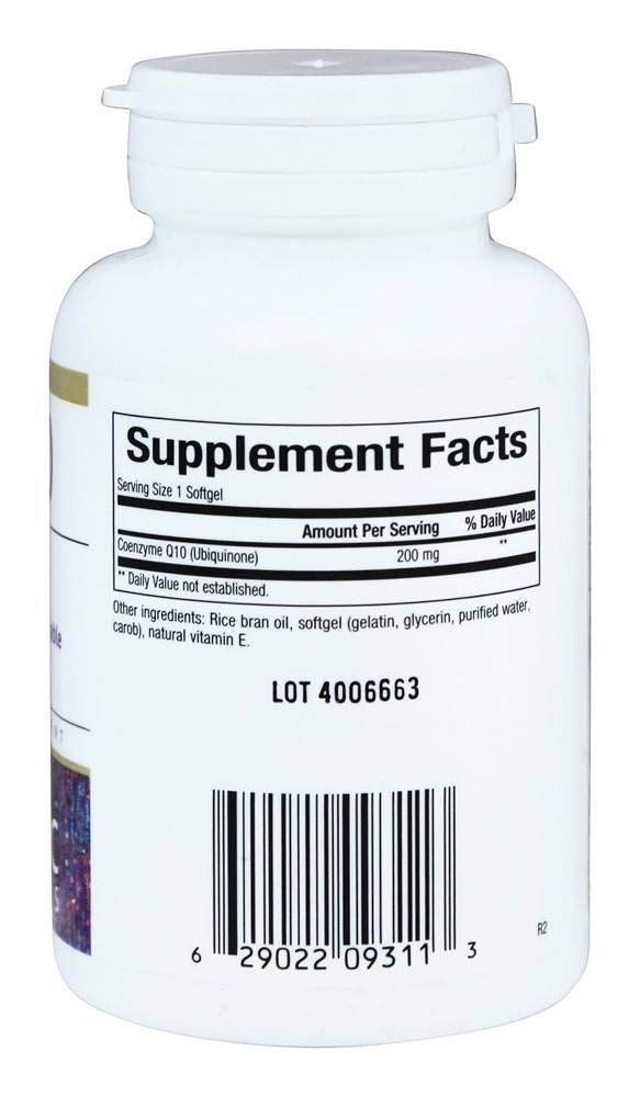 Bioclinic Naturals CoQ10 200mg 60 gélules softgels emballage