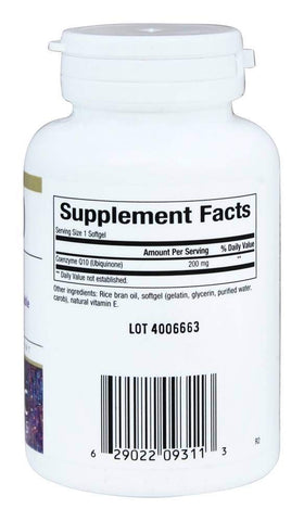 Bioclinic Naturals CoQ10 200mg 60 gélules softgels emballage