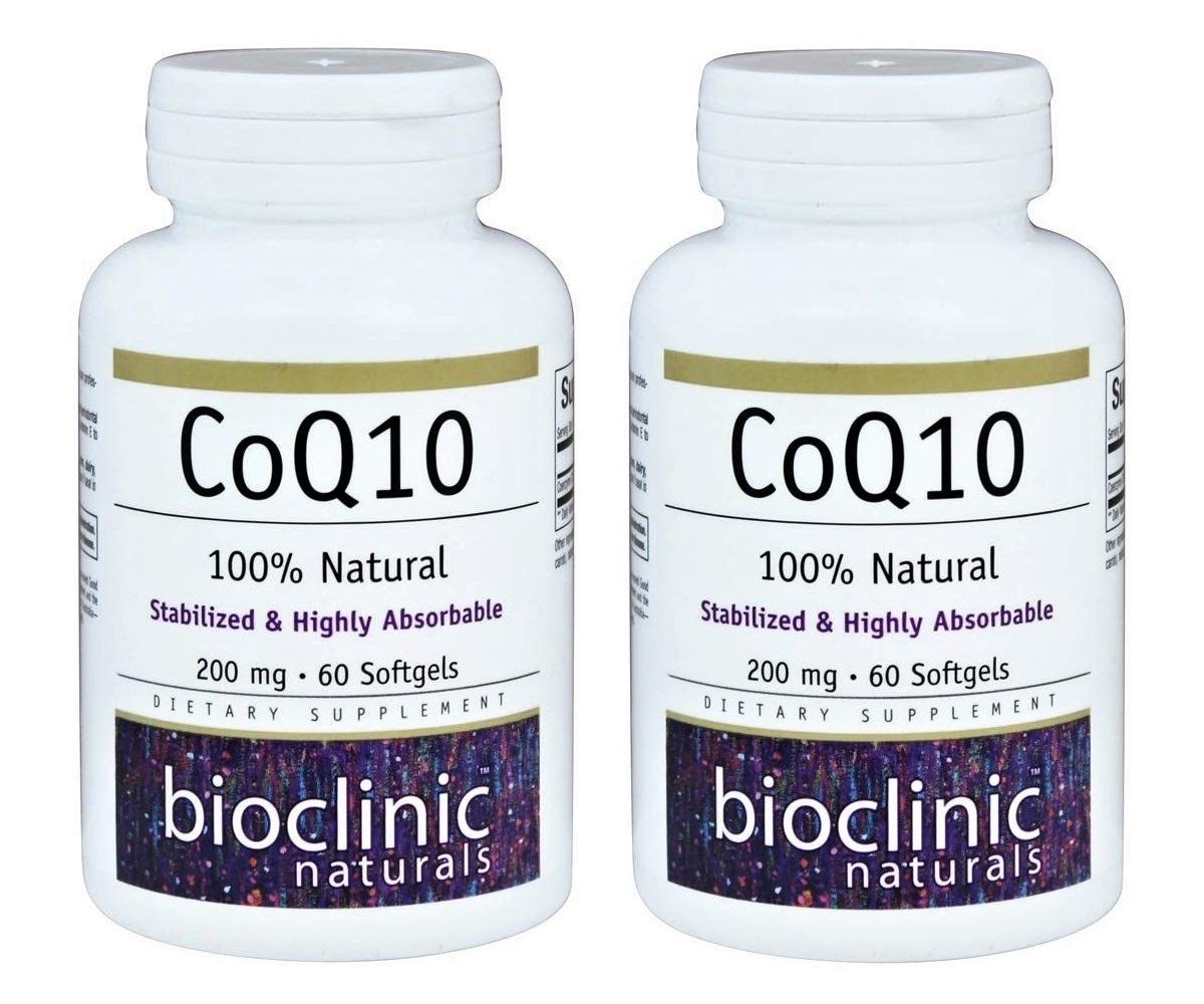 Bioclinic Naturals CoQ10 200mg 60 gélules softgels vue de face
