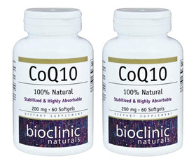 Bioclinic Naturals CoQ10 200mg 60 gélules softgels vue de face