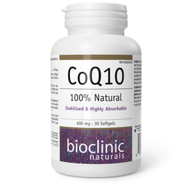 Bioclinic Naturals CoQ10 400 mg 30 Softgels packaging front view