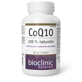 Bioclinic Naturals CoQ10 400 mg 30 Softgels side view